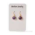 Fashion Accessories Gemstone Round Gilding Stud Earrings